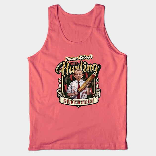 Shaun Riley's Wild Hunting Adventure Tank Top by Alema Art